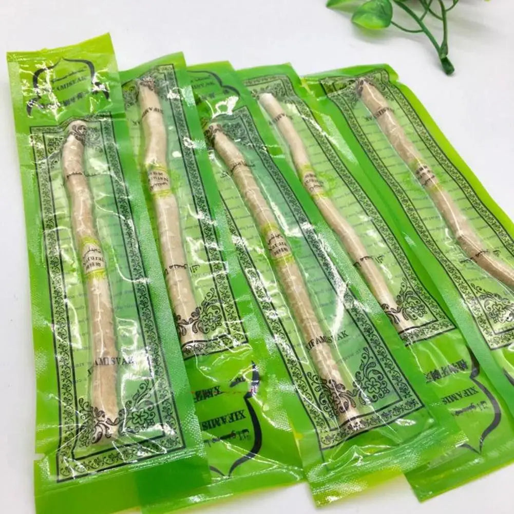 Natural Wooden Toothbrush Miswak Siwak – Traditional Arak Miswaak Manual Teeth Whitenerer